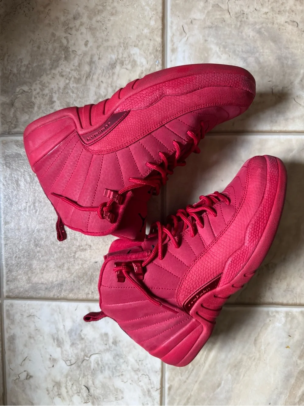 Jordan Red High-Top Sneakers
